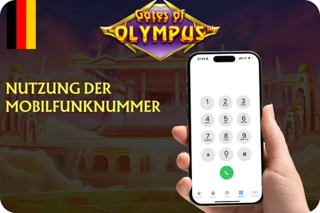 Gates of Olympus Casinospiel - Anmeldung mit Mobiltelefonnummer