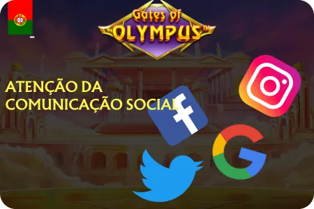 Através de contas de redes sociais Gates of Olympus jogo grátis