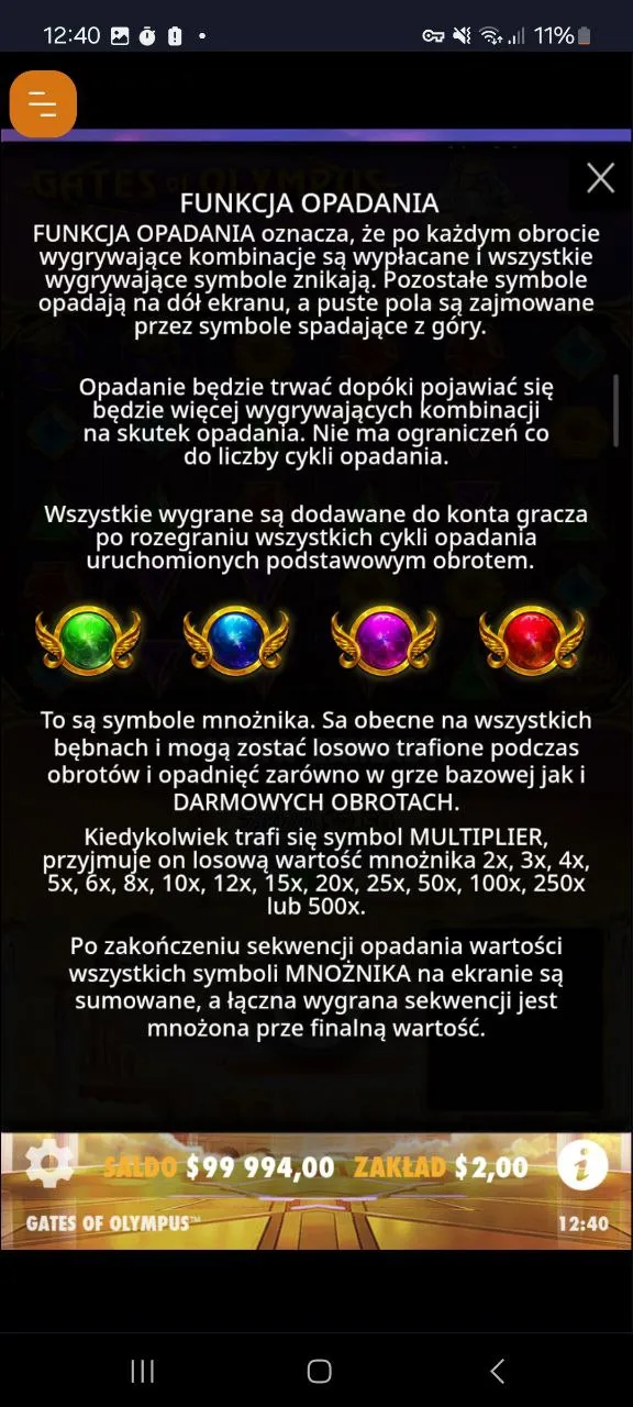 Description of symbols Gates if Olympus