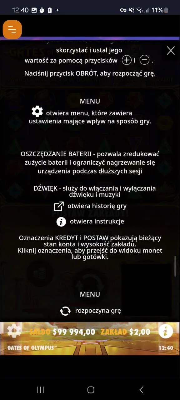 Gates of Olympus 5000x rules page