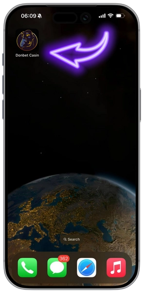 Install and open app