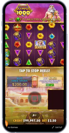Ekran gry Gates of Olympus 1000