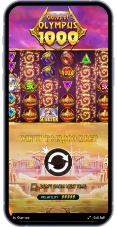 Strona główna gry Gates of Olympus 1000