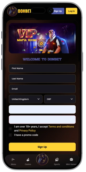 Login or register in app