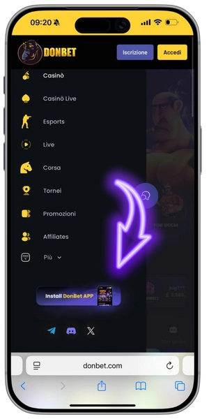 Scarica l'app del casinò