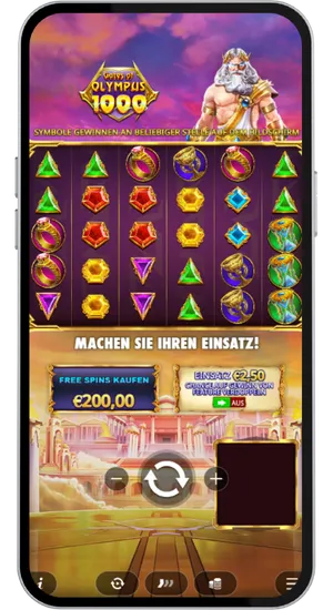 Einsatz-Auswahl mit Bonuskauf-Funktion