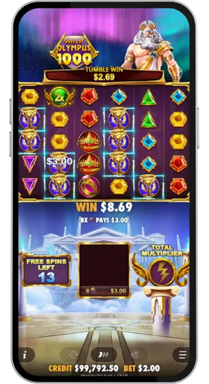 Free spins round with global multiplier