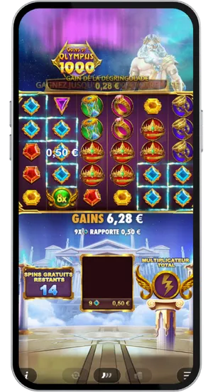 Tour de free spins avec multiplicateur global