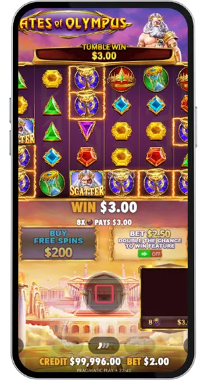 Tumble Win With Scatter Symbols On Reels