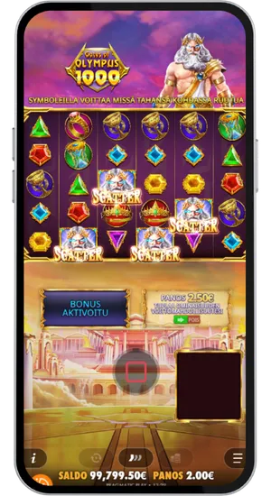 Bonusaktivering med Scatter-symboler